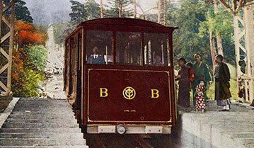 筑波山ケーブルカー1925年・横長SS//