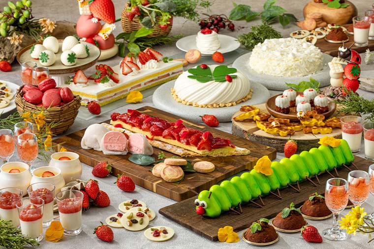 国会議事堂とストロベリー＆ホワイトショコラスイーツブッフェ