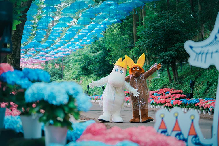 ムーミン谷のアンブレラスカイ＆ランチビュッフェと千年の苑ラベンダー園