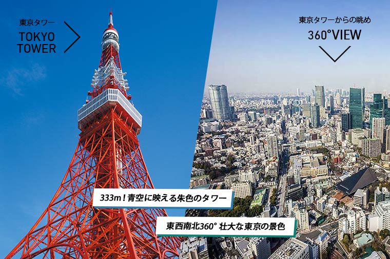 東京ベストトリップ（東京二大タワー＆浅草散策）／3月まで