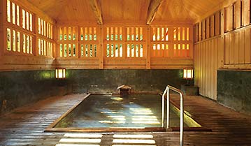 四万たむら　檜風呂「御夢想（ごむそう）の湯」小//