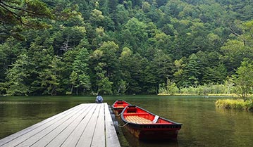 上高地・明神池・夏(おすすめポイント・M)//