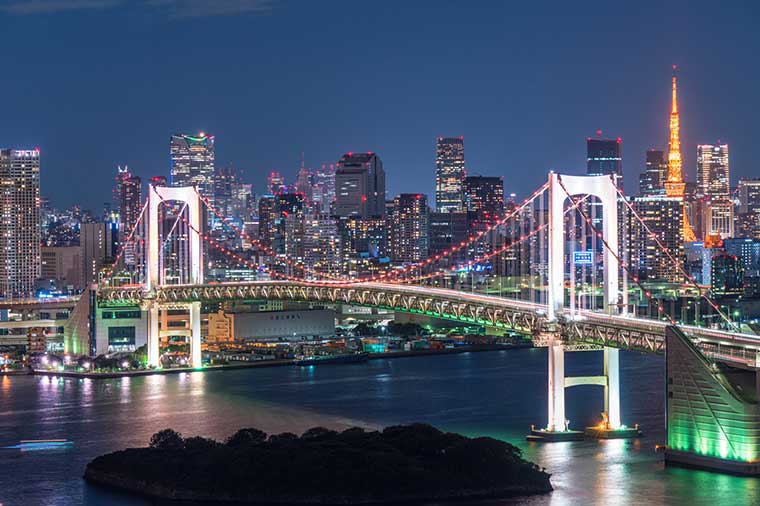 夜景の二大ブリッジドライブ（レインボーブリッジ＆東京ゲートブリッジ）