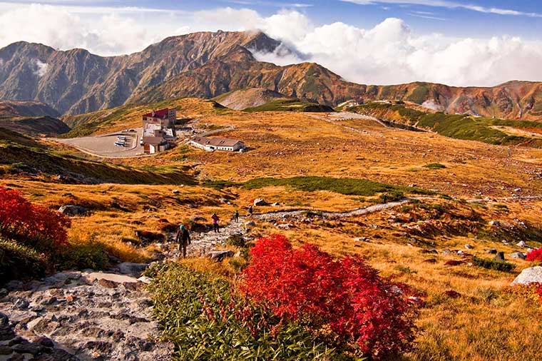 紅葉の立山黒部アルペンルートと上高地／10月から