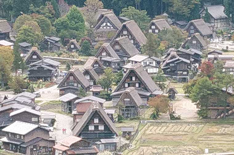 白川郷展望台からの景色