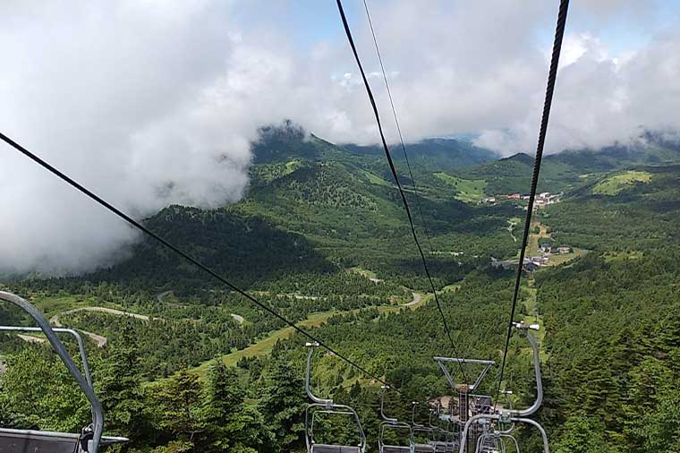 横手山・ペアリフト