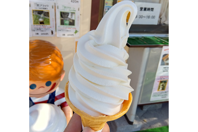 道の駅・三芳ソフトクリーム