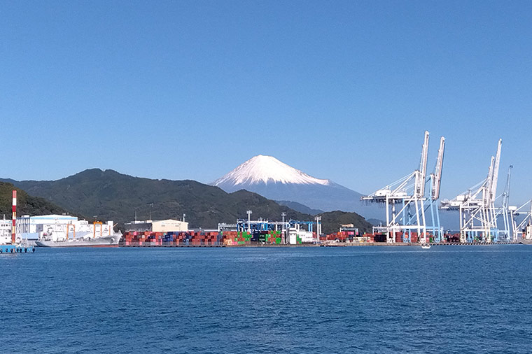 富士山と清水港