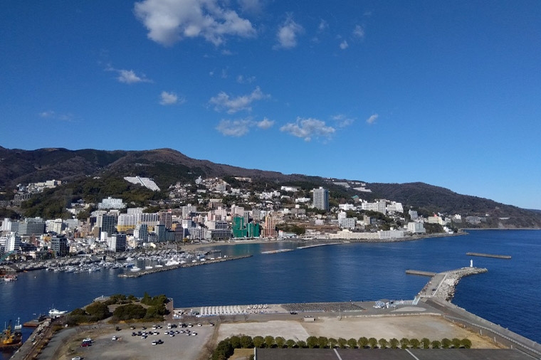 熱海後楽園ホテルからの景色