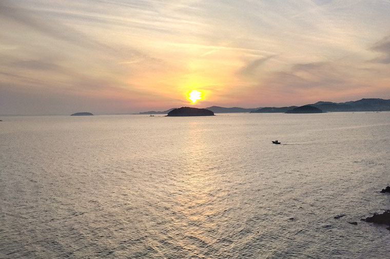 西浦温泉・夕陽