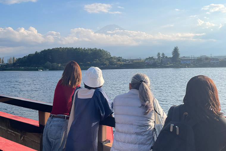 天晴から富士山を望む