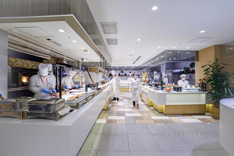 浅草ビューホテル「スカイグリルブッフェ武藏」店内