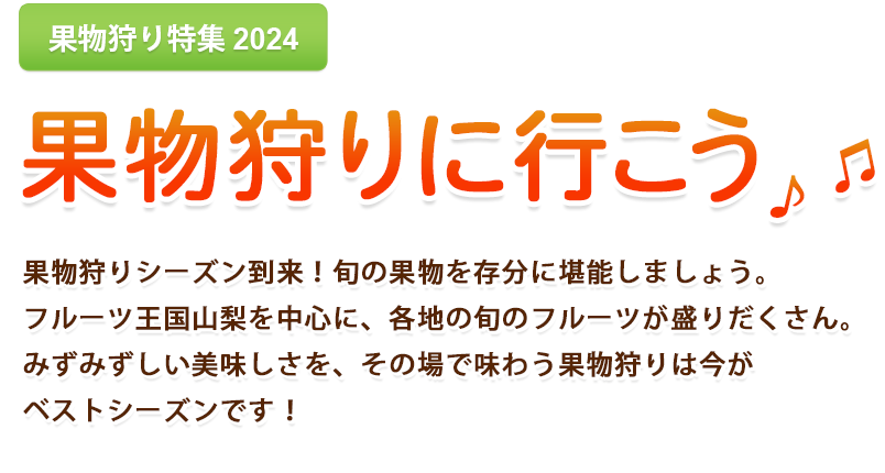はとバスツアー・夏秋の果物狩り特集2024