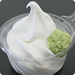 本わさびソフトクリーム