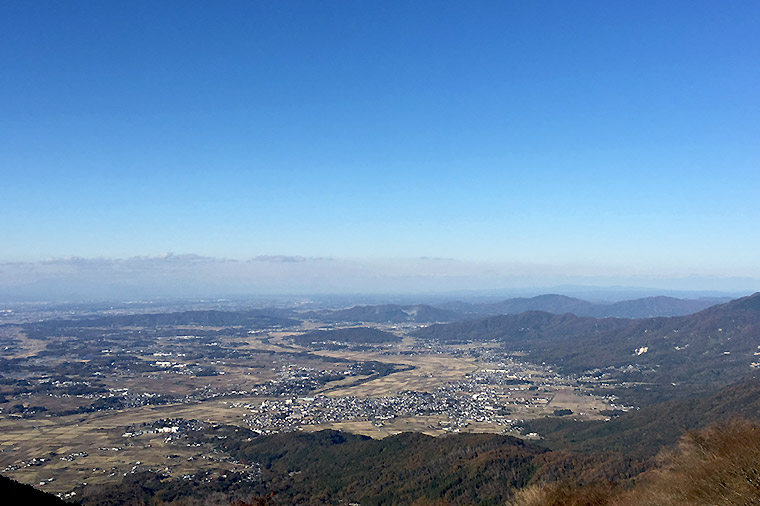 筑波山山頂からの眺め