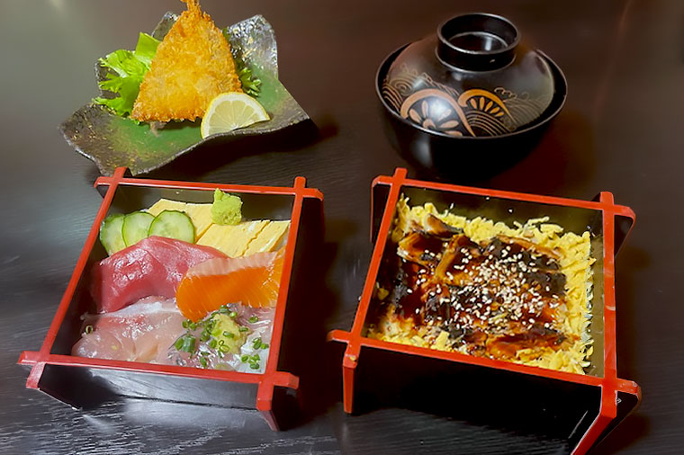 富津ひろ寿司・海鮮と穴子の2種丼