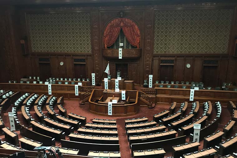 国会議事堂・国会本会議場
