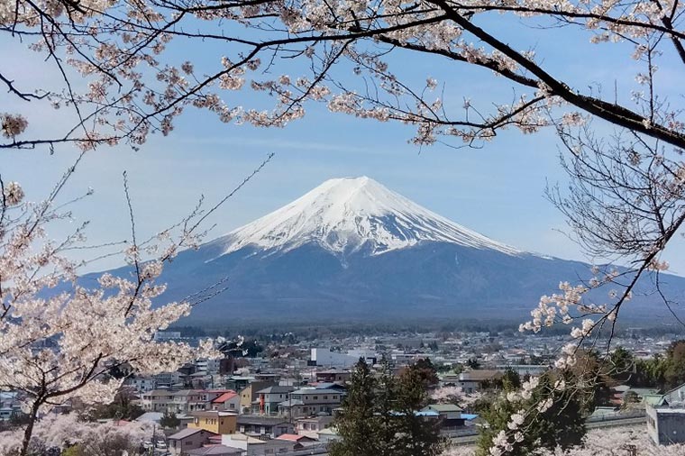 新倉山浅間公園からの眺め