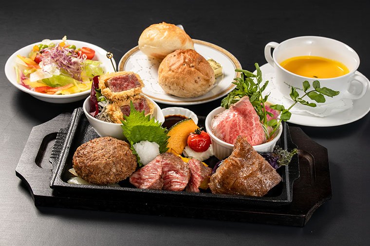 レストランイイジマ・常陸牛5種盛り合わせ