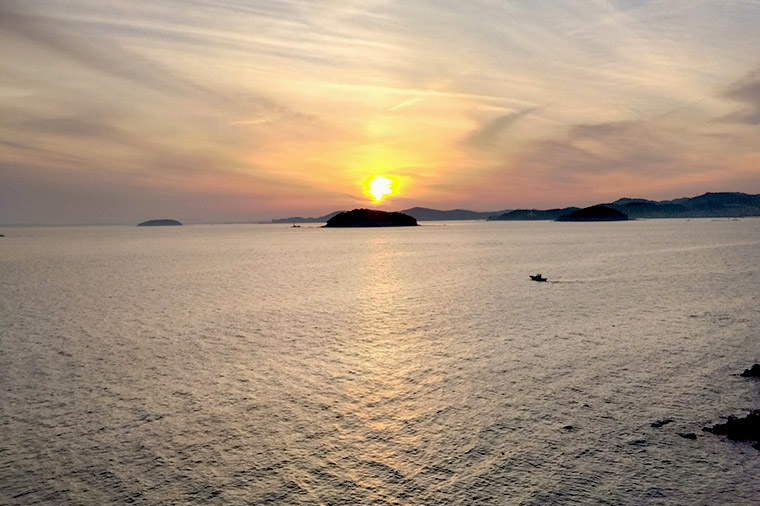 ホテル龍城・ホテルから望む三河湾