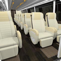 ピアニシモ車内