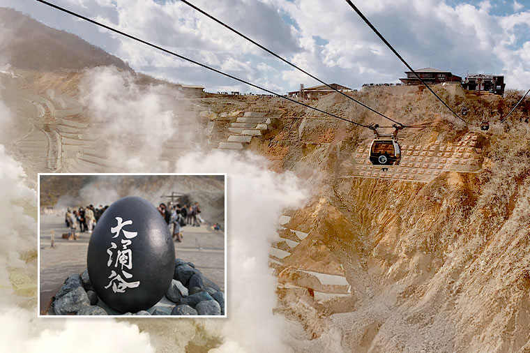 箱根ロープウェイと大涌谷