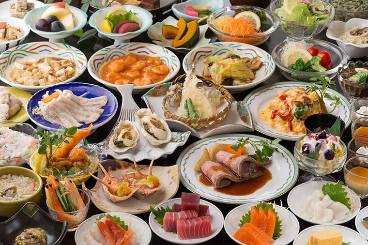 四万グランドホテル夕食