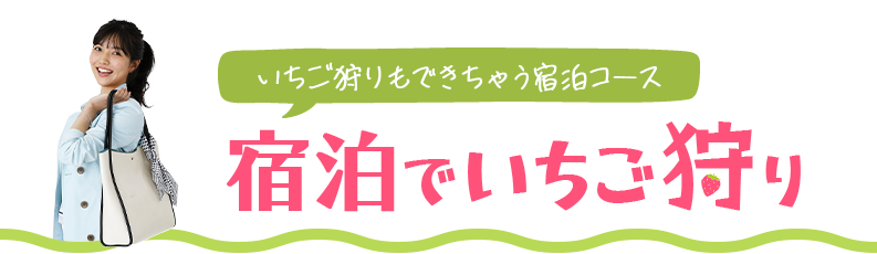 いちご狩り宿泊コース