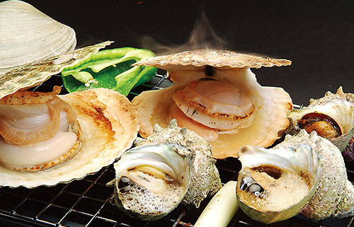 浜焼市場きよっぱち浜焼き食べ方題・浜焼き