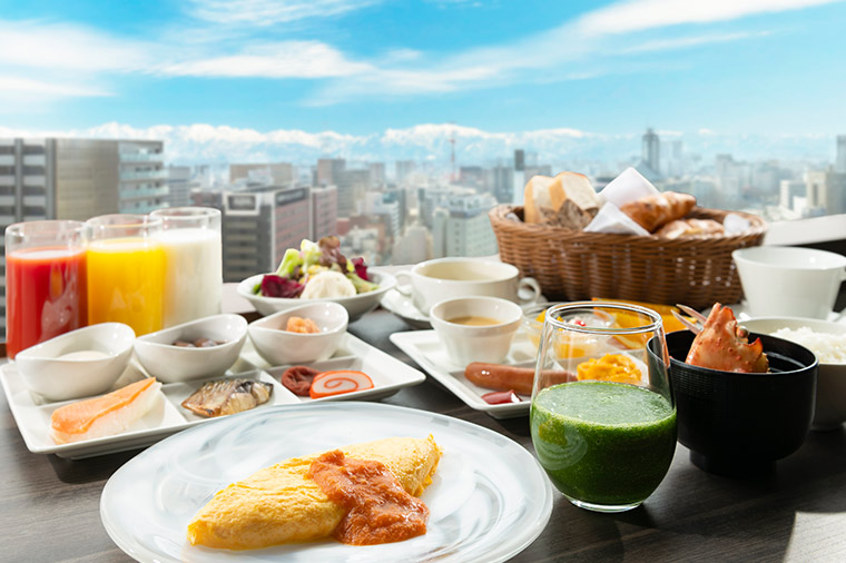 富山エクセルホテル東急・朝食ブッフェ