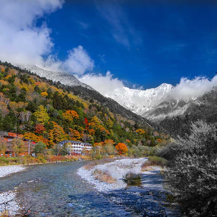 上高地・上高地全景・秋カラー