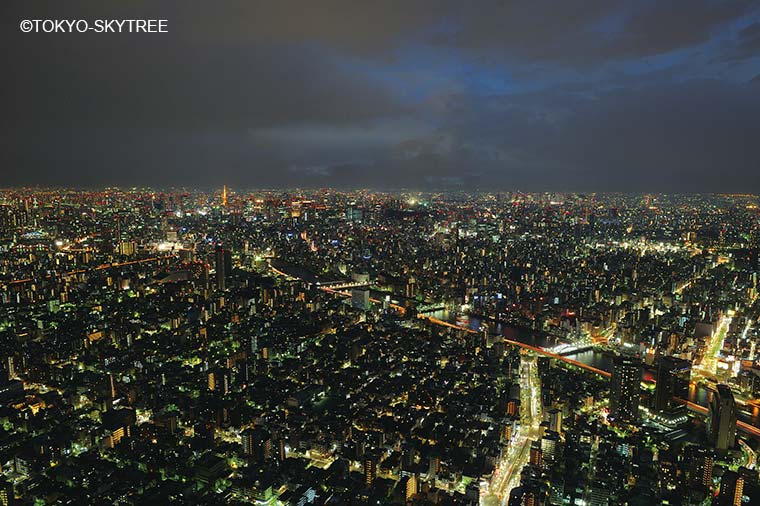東京スカイツリーからの眺め・夜