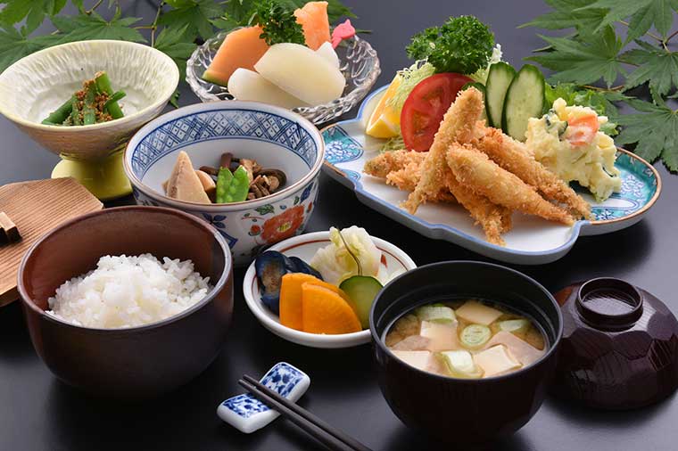 わかさぎフライ御膳