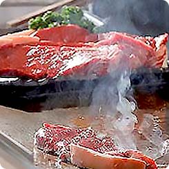 丸峰観光ホテル夕食・肉