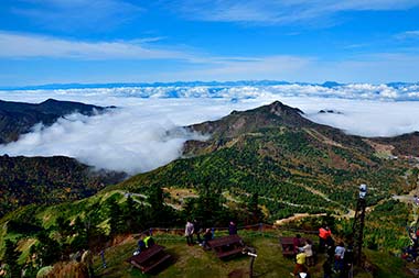 横手山山頂からの眺め