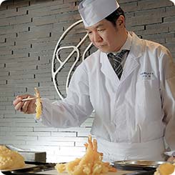 丸峰観光ホテル夕食・天麩羅