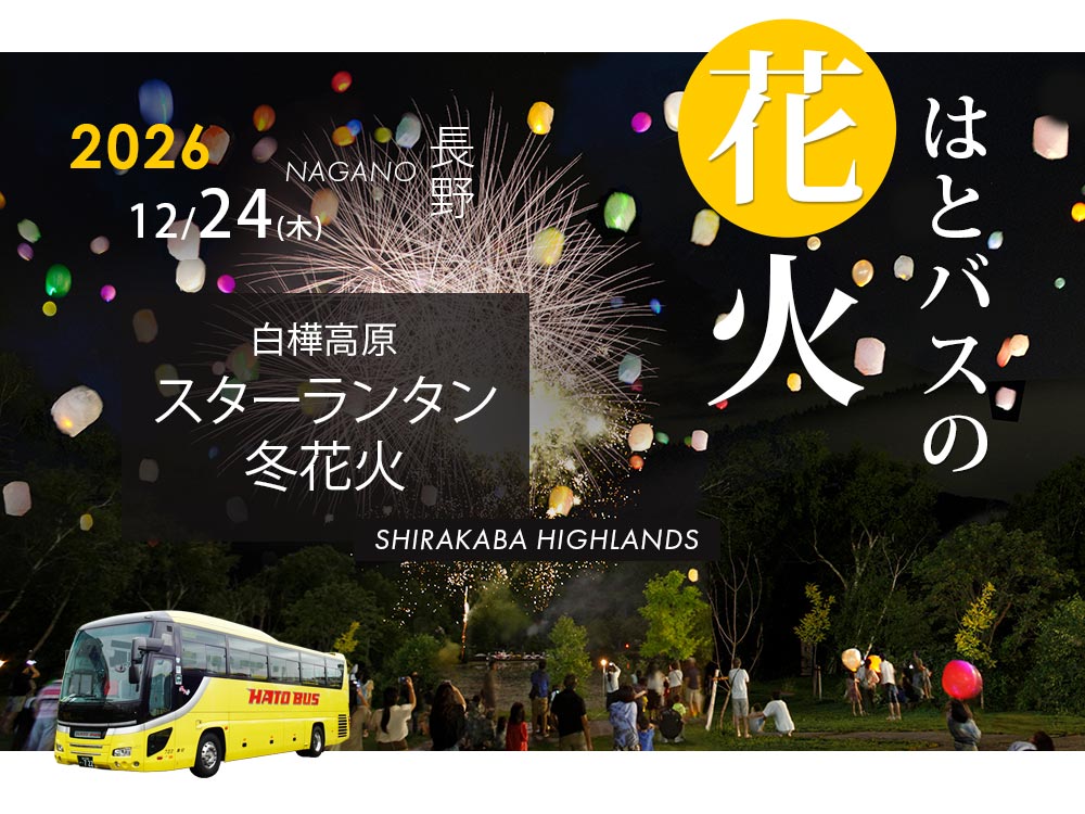 白樺高原Chistmasスターランタン×冬花火2026