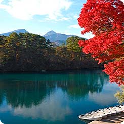 秋の五色沼