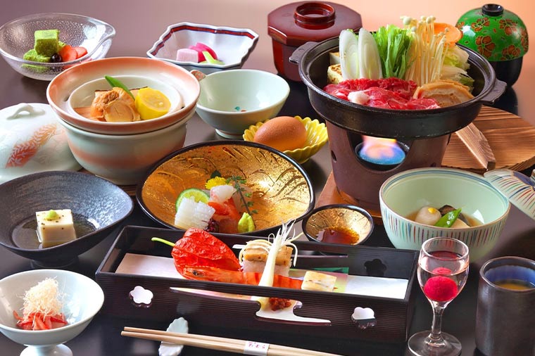 四万たむら・夕食会席料理