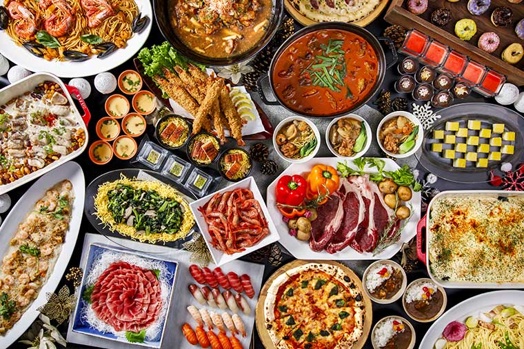 夕食バイキング